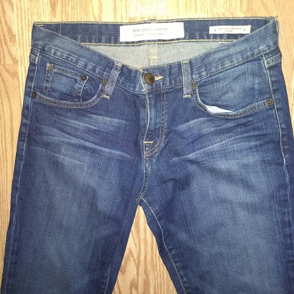 womens new york&co size 8 tall 34 flare stretch